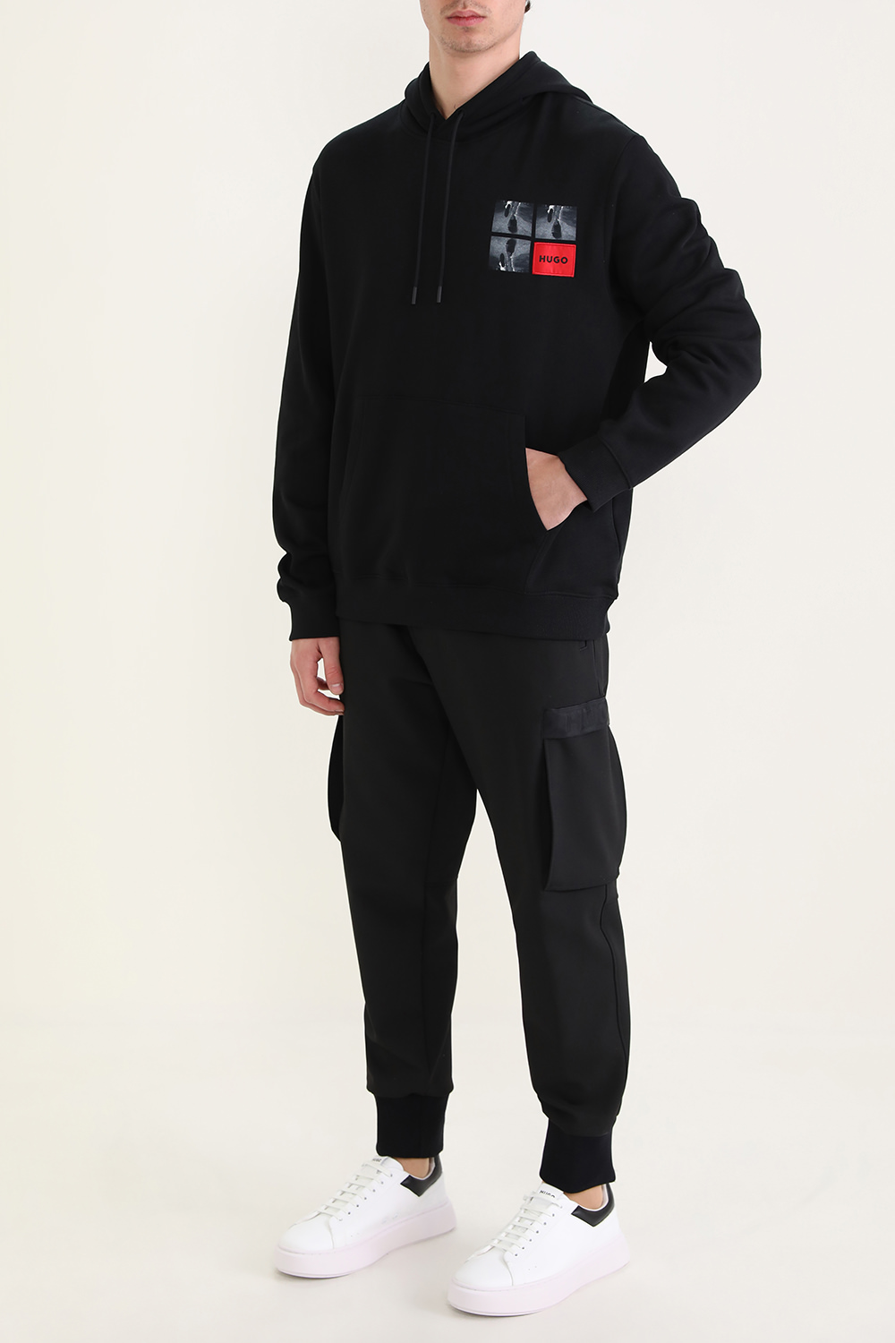 סווטשירט קפו'צון עם הדפס גראפי